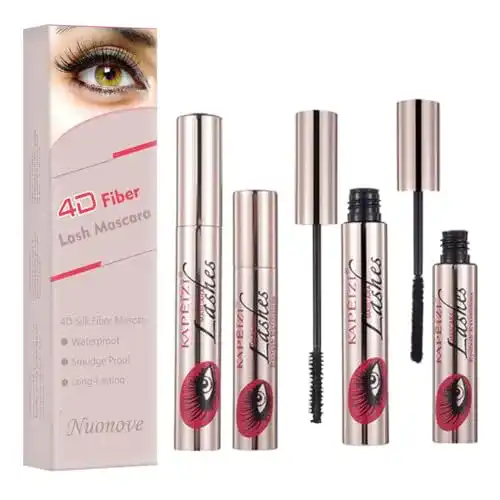 4D Silk Fiber Wimperntusche – Wasserdichte Mascara für voluminöse Wimpern