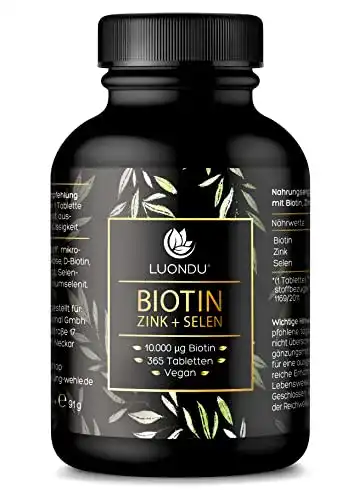 Haarvitamine Luondu Biotin hochdosiert – 10.000 mcg pro Tablette