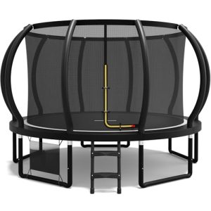 Flamaker Trampolin Outdoor mit Netz, Ø 366/427 cm, TÜV-zertifiziert