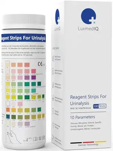 Ketonetest LuxmedIQ 100 Teststreifen für Urinalysis mit 10 Parametern