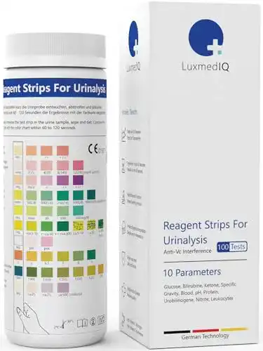Ketonetest LuxmedIQ 100 Teststreifen für Urinalysis mit 10 Parametern