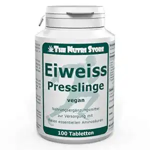 Eiweißtabletten von The Nutri Store, 100 Stück, vegan