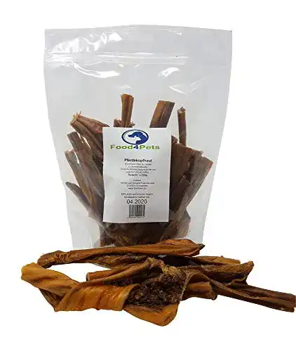 Hundefutter mit Pferdekopfhaut von Food4Pets, 250g