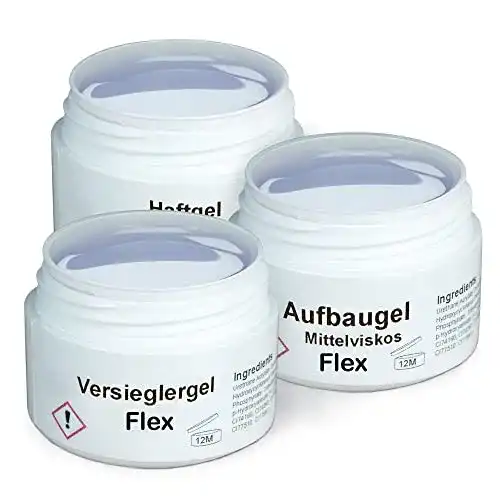 UV-Gel GS-Nails Flex-Gel-Set 3x 15ml für Nagel-Design