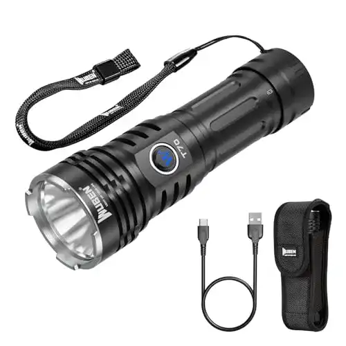 Wuben T70 Taschenlampe LED aufladbar mit 4200 Lumen und IP68 Schutz