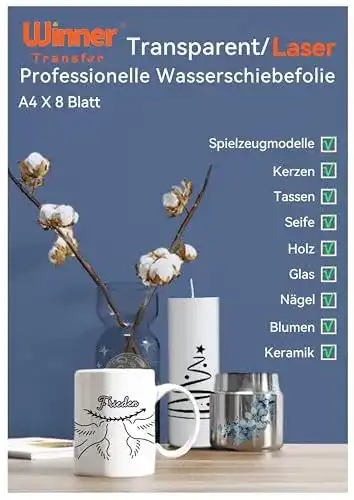 Transferfolie für Laserdrucker WinnerTransfer DIN A4, 8 Blatt