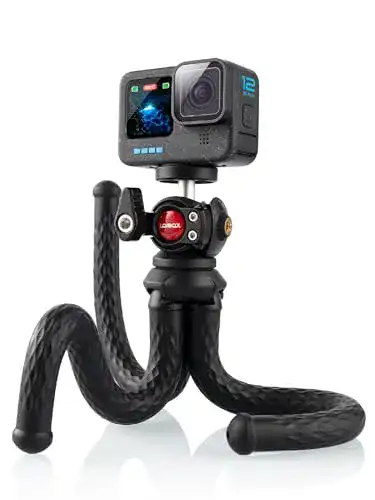 Lammcou GoPro Stativ für Actionkameras, flexibles Multistativ