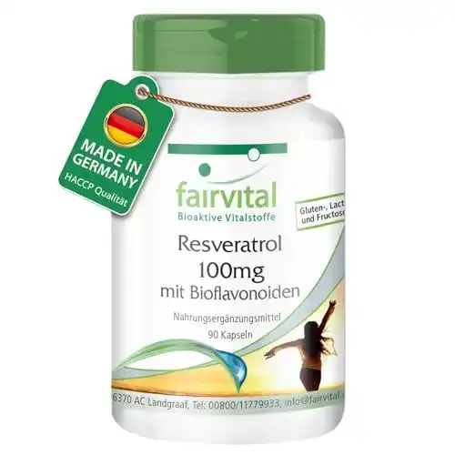 Resveratrol Kapseln Fairvital 100mg Resveratrol pro Kapsel