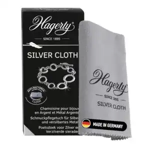 Hagerty Silver Cloth Silberputztuch zur Schmuckreinigung