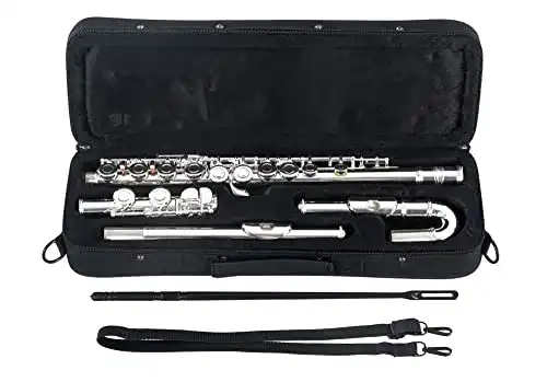 Querflöte Classic Cantabile FL-200U aus Neusilber für Einsteiger