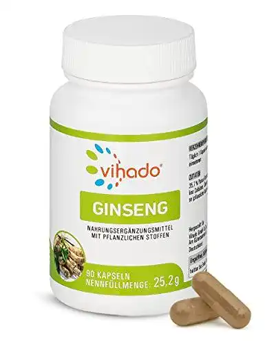Ginseng-Kapseln von Vihado mit rotem Ginseng Extrakt