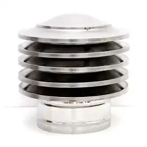 Kaminhaube Edelstahl Schornsteinabdeckung von myventilation.eu