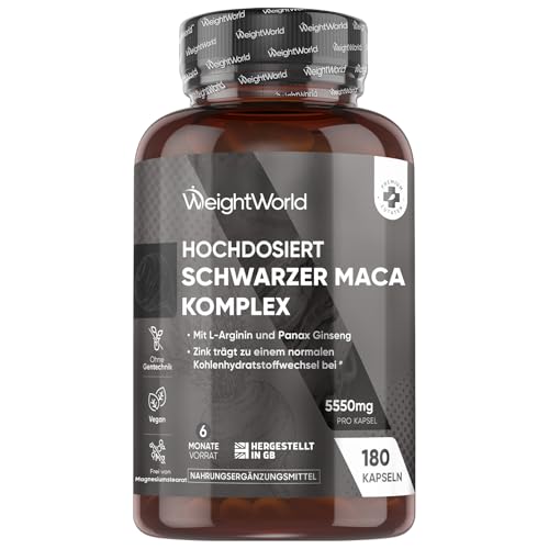 Testosteron Booster Maca Komplex von WeightWorld 6 Monate Vorrat