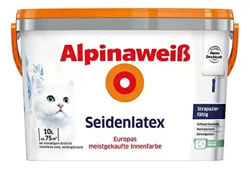 Latexfarbe Alpina Weiß Seidenlatex von Alpina Farben GmbH