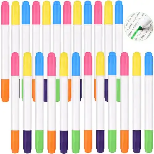 Fenstermalstifte Outus 24 Stück Doppelseitig Neon Marker
