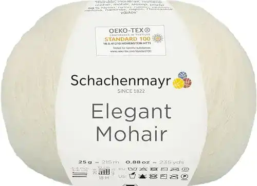 Mohair-Wolle Schachenmayr Elegant Mohair, 25g – Flauschgarn für Handstrick