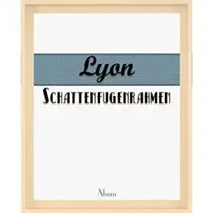 Schattenfugenrahmen Lyon 60×90 cm in Ahorn Dekor ohne Verglasung