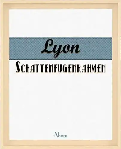 Schattenfugenrahmen Lyon 60×90 cm in Ahorn Dekor ohne Verglasung