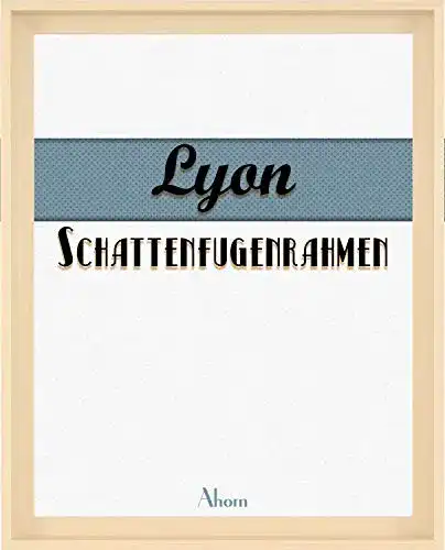 Schattenfugenrahmen Lyon 60×90 cm in Ahorn Dekor ohne Verglasung