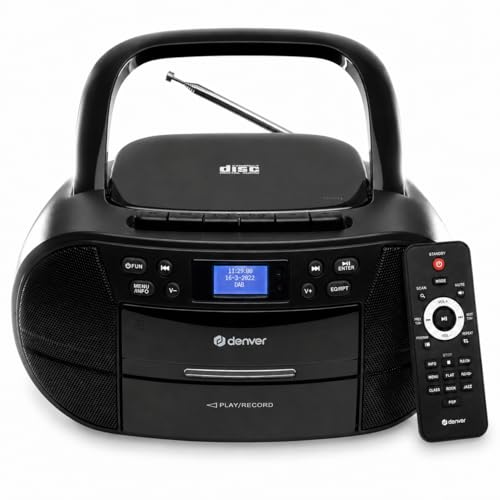 Tragbarer CD-Player mit Fernbedienung und DAB-Radio-Funktion