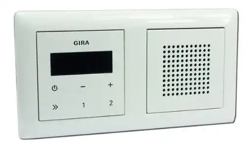 Unterputz-Radio Set Gira mit Bluetooth und RDS-Funktion
