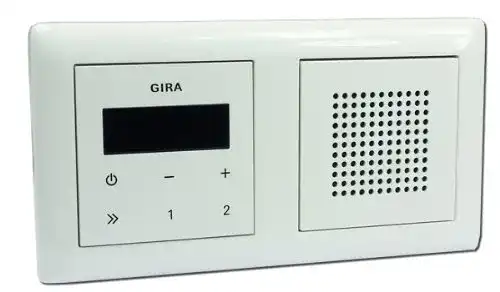 Unterputz-Radio Set Gira mit Bluetooth und RDS-Funktion
