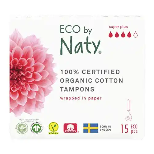 Bio-Tampon Eco von Naty Super Plus Tampons, 15 Stück