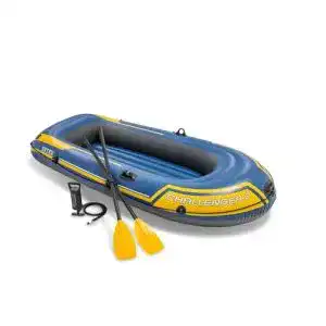 Intex Challenger 2 Schlauchboot in Blau und Gelb für Seen und Süßwasser