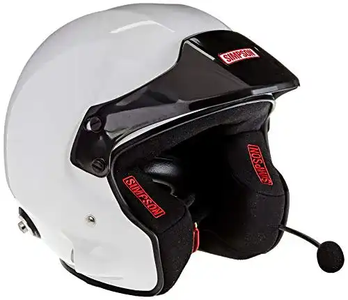 Simpson Helm AA0130EG2M550018 Fia Rally 8859 in Weiß, Größe S