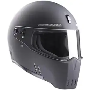 Bandit Alien II Motorradhelm in schwarz matt, Größe M (57/58)