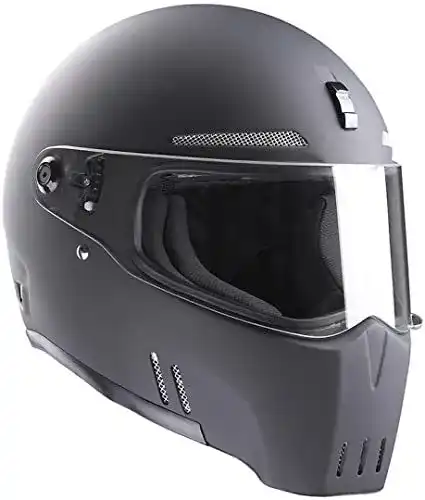 Bandit Alien II Motorradhelm in schwarz matt, Größe M (57/58)