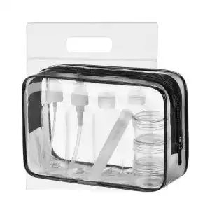Reiseflaschen Set 100ml von MOCOCITO mit Kulturbeutel und 8 Stück