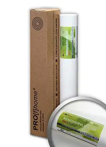 Malervlies 150 g Profhome Renoviervlies – Vliestapete für glatte Wände