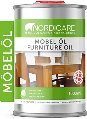 Holzöl Nordicare Möbelöl 1L farblos für Eiche und andere Hölzer