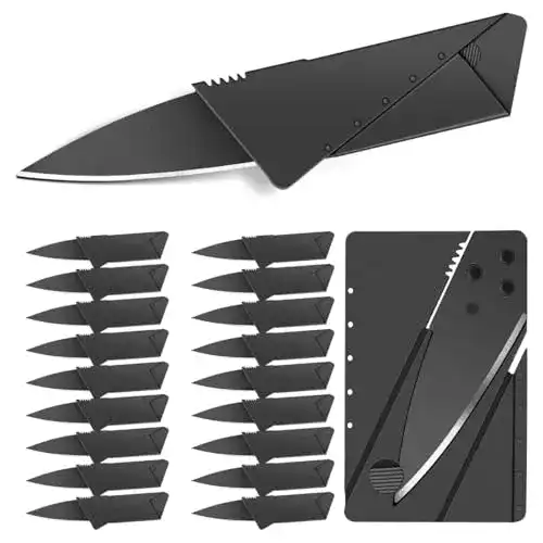 Kreditkartenmesser Wholefire 20er Set im Kreditkartenformat