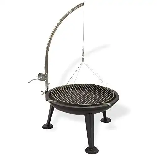 Schwenkgrill DEMA 3-Bein Rundgrill aus Stahl und Gusseisen