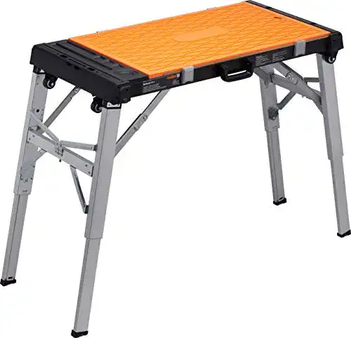 Werkbank Meister Universal 4-in-1: Arbeitstisch, Tritthocker, Rollbrett