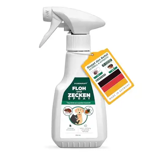 Zeckenschutz für Hunde: Silberkraft Floh- und Zeckenspray 250 ml