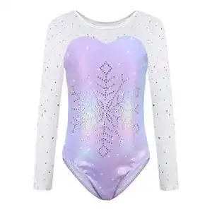 Turnanzug Sinoeem Gymnastikanzug für Kinder mit Diamond Splice Design