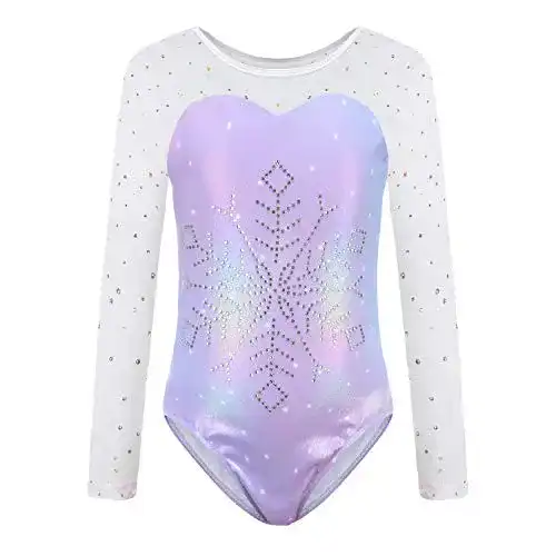 Turnanzug Sinoeem Gymnastikanzug für Kinder mit Diamond Splice Design