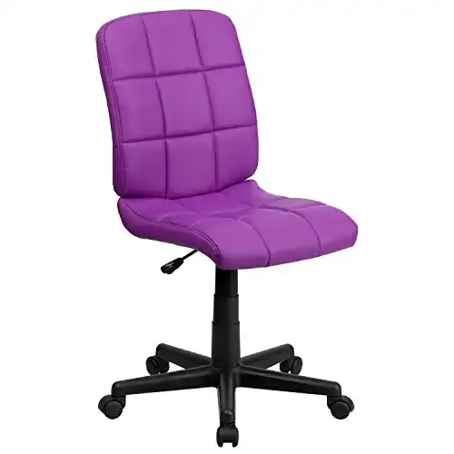 Drehsessel Flash Furniture Mid-Back mit Steppung und Chromfuß