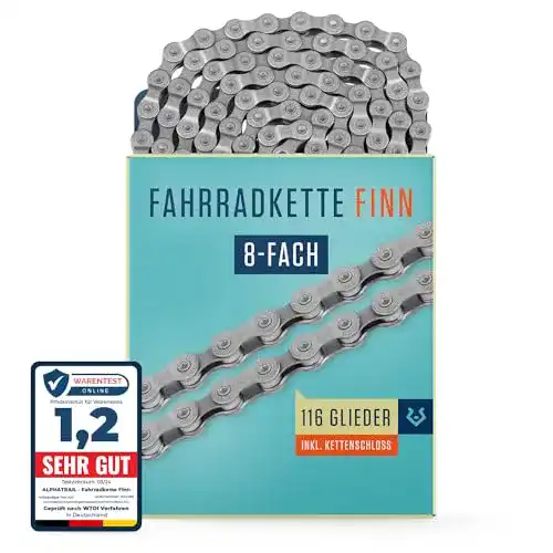 Alphatrail Fahrradkette Finn für 5-, 6-, 7- und 8-fach Schaltungen