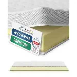 Visco-Topper 160×200 cm mit Lyocell Bezug und Druckentlastung