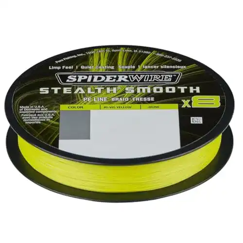 8-fach geflochtene Schnur Spiderwire Stealth Smooth 8, 150m, Gelb