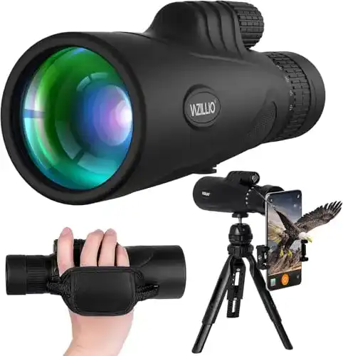 Handy-Teleskop VAZILLIO Monokular 10-30×50 HD mit Smartphone-Halterung