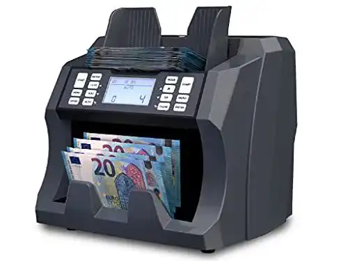 Banknotenzähler Detectalia V75 mit Geldscheinprüfer und Scanner-Technologie