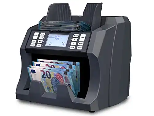 Banknotenzähler Detectalia V75 mit Geldscheinprüfer und Scanner-Technologie