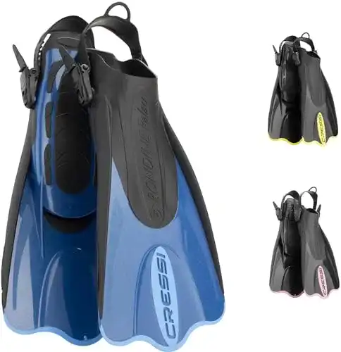 Cressi Palau Saf Fins – Verstellbare Flossen für Schnorcheln und Schwimmen