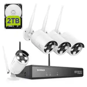 Überwachungskamera Set SANNCE mit 5MP Monitor und Motion Detection