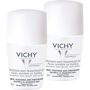Vichy Deo Roll-On Sensitiv Antitranspirant 48h Doppelpack 2×50 ml